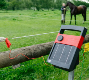 Speedrite S500 Solar Energizer used for horse pasture