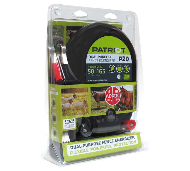 Patriot Dual P20 Fence Energizer Package view