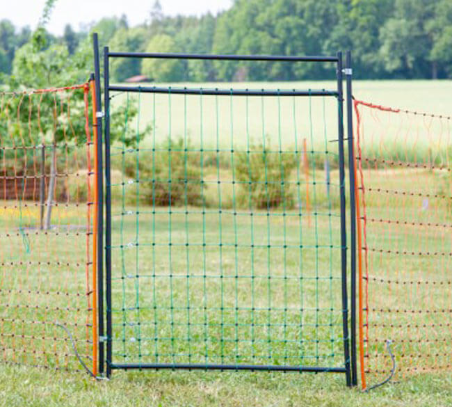Electric Fence Netting Gate for sheep, goats and poultry completed